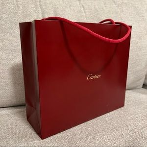 Authentic Cartier Paper Gift Bag BRAND NEW